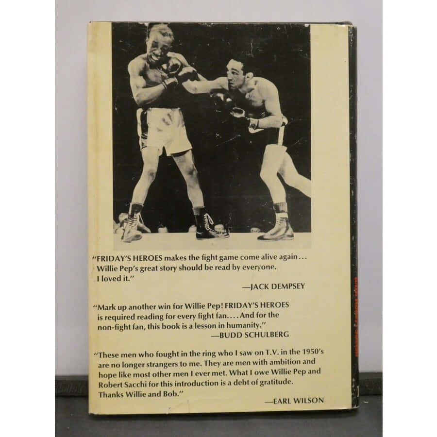 Willie Pep Is Featured On A Book Wallpaper
