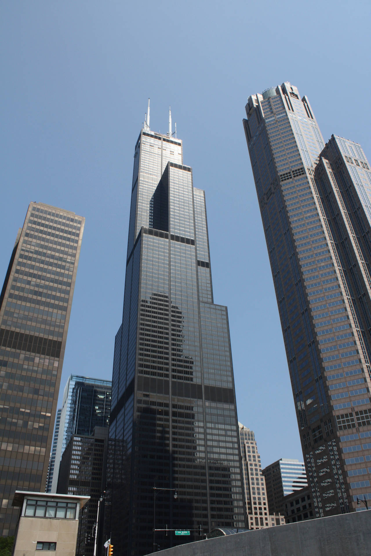Willistower, Rascacielos De 108 Pisos En Chicago. Fondo de pantalla