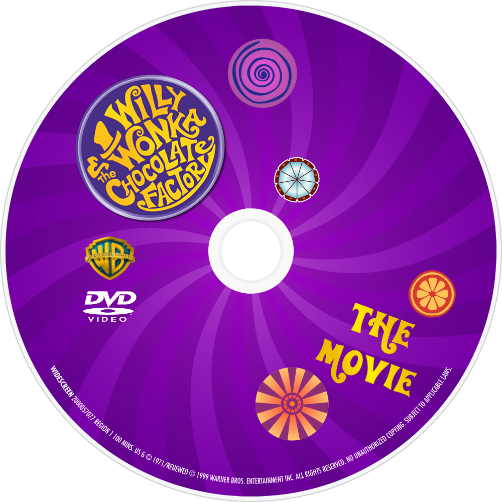 Willy Wonka Chocolate Factory D V D PNG