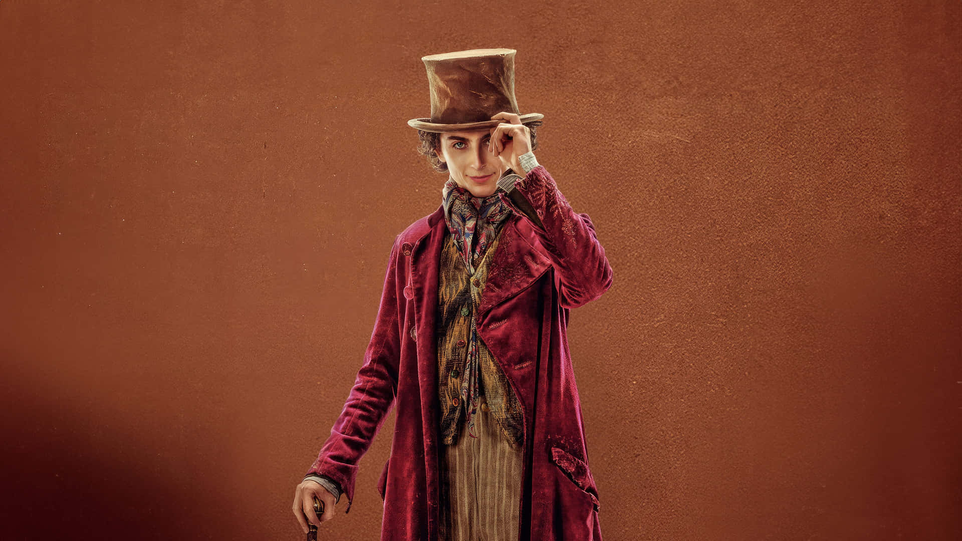 Willy Wonka Elegant Pose Wallpaper