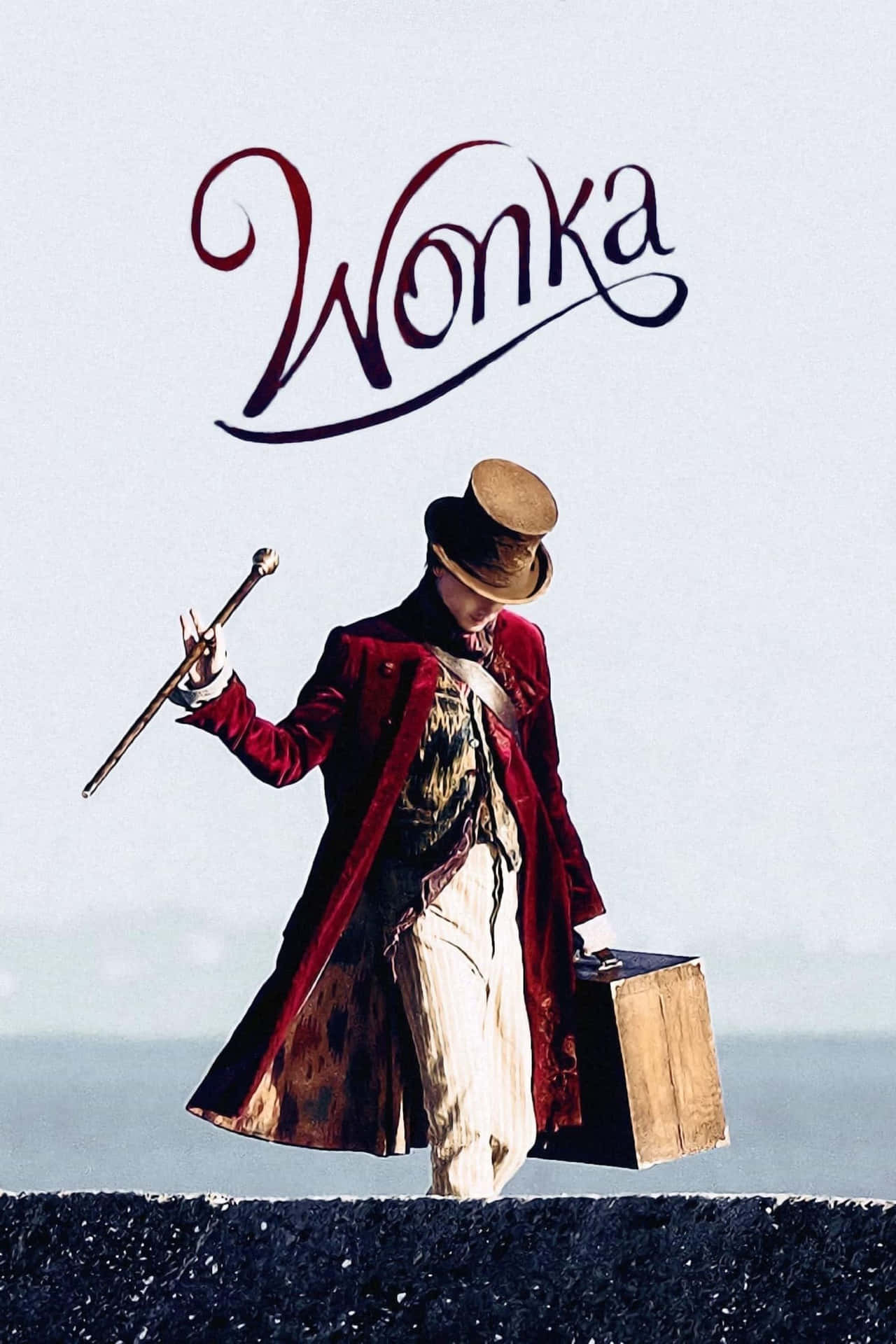 Download Willy Wonka Stylized Poster Wallpaper | Wallpapers.com