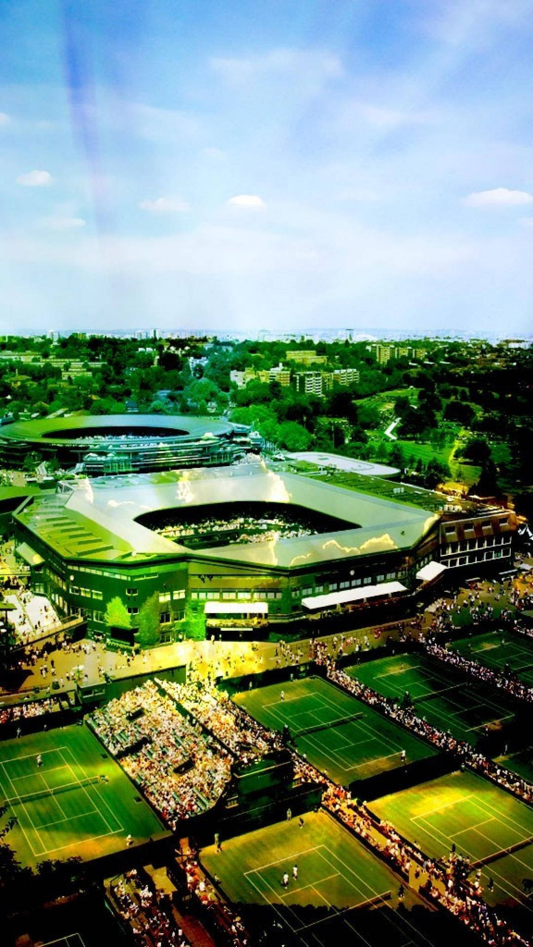 Wimbledon Aerial View Photograph Wallpaper