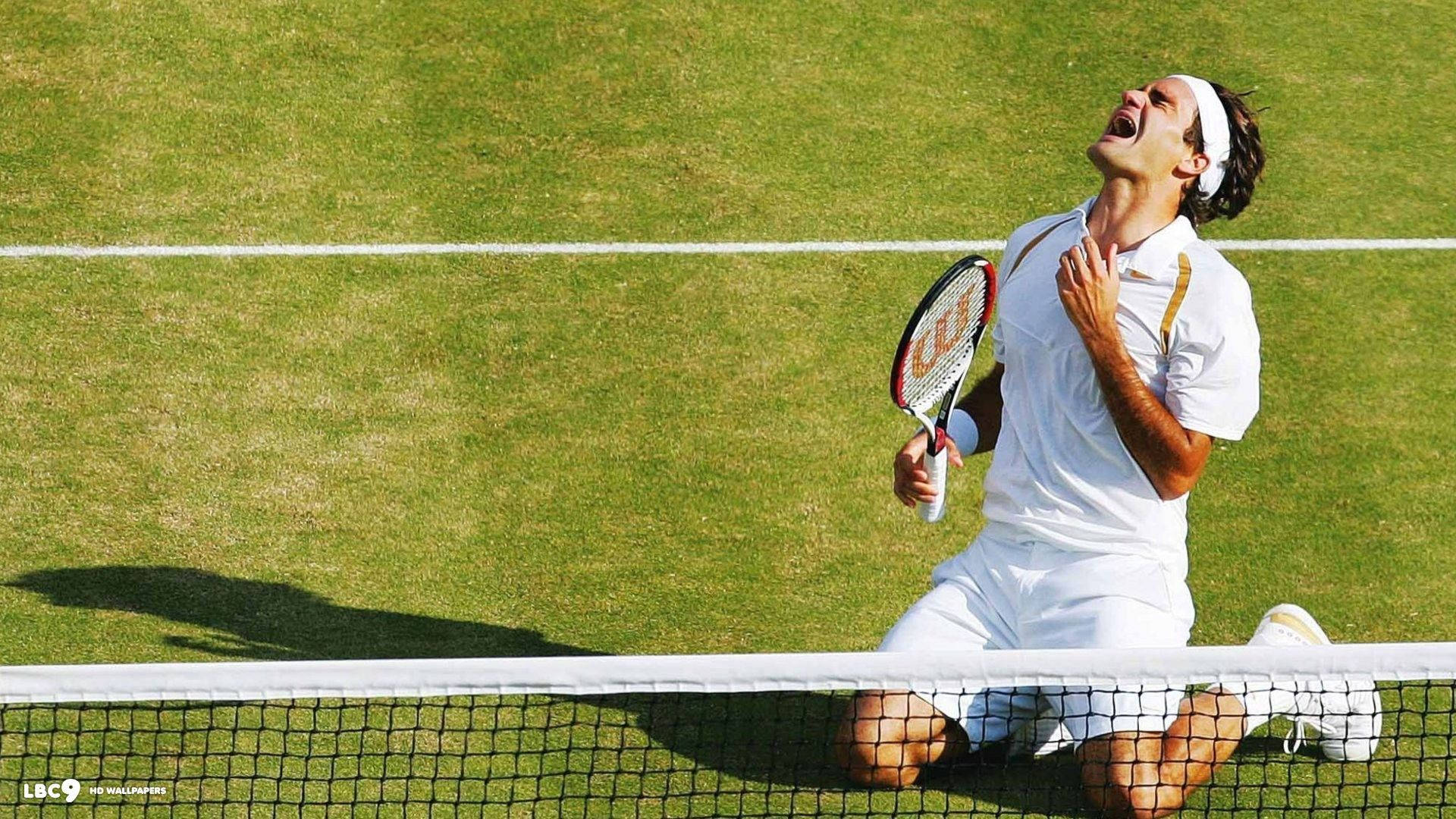 Wimbledonmeisterschaft Mit Roger Federer Wallpaper