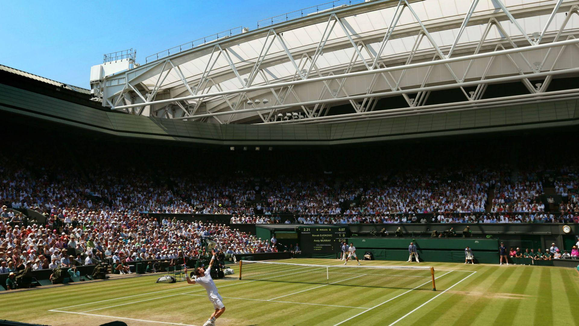 Fotografiaem Tribunal De Wimbledon. Papel de Parede