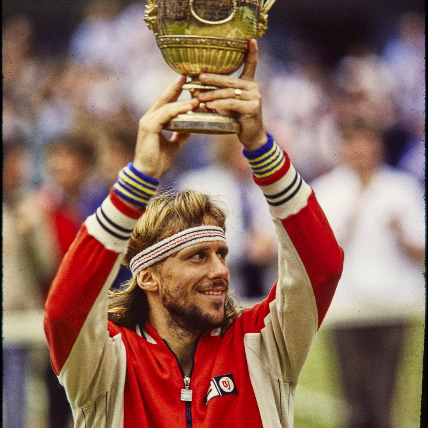 Wimbledongrästennis-mästare Björn Borg. Wallpaper