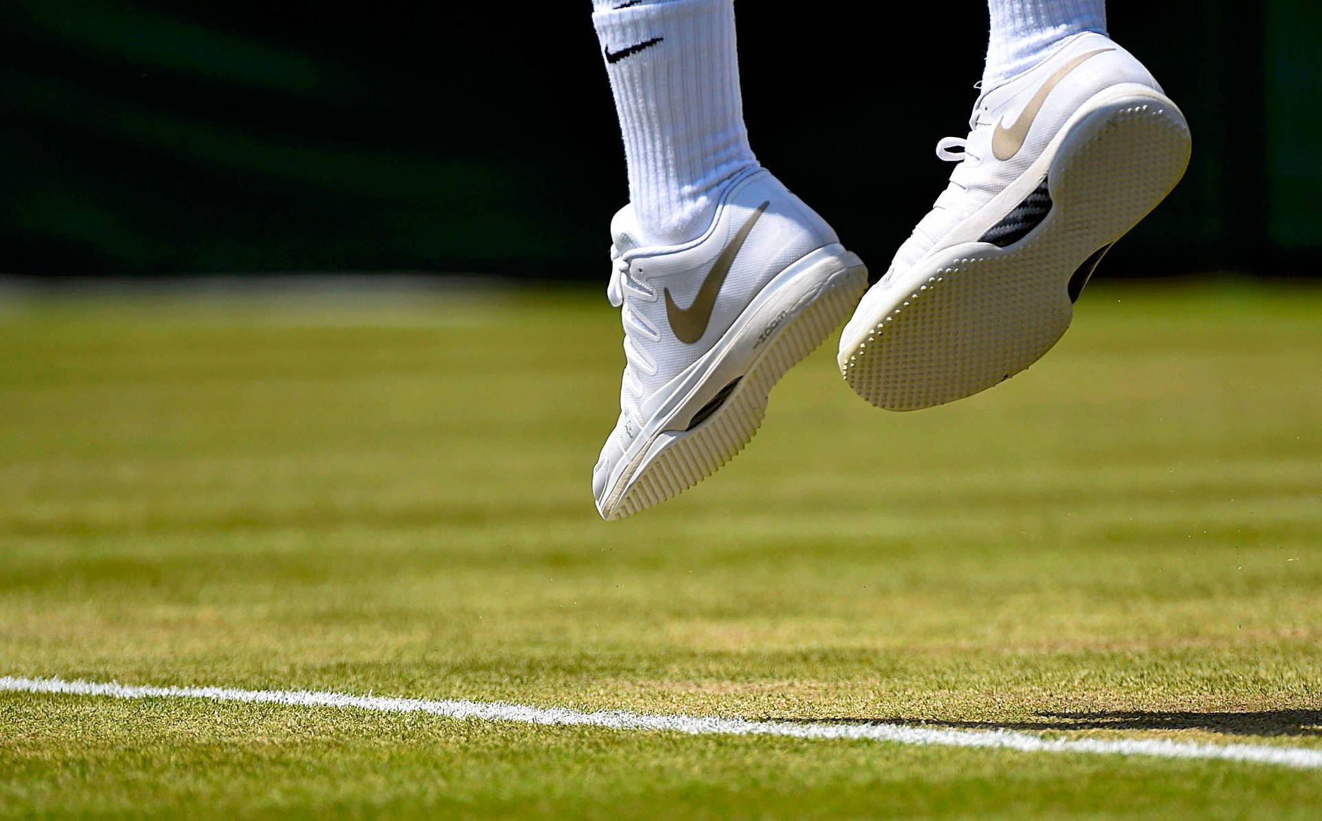 Wimbledonvita Nike-skor Wallpaper