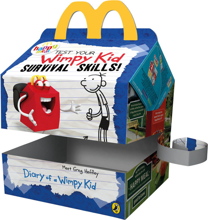 Wimpy Kid Themed Happy Meal Box PNG