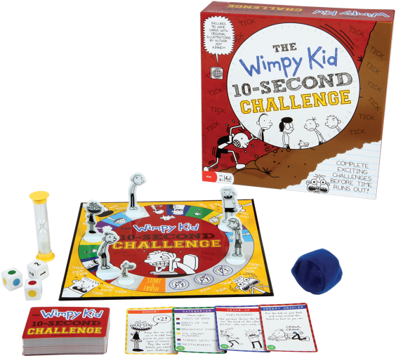 Wimpy Kid10 Second Challenge Board Game PNG