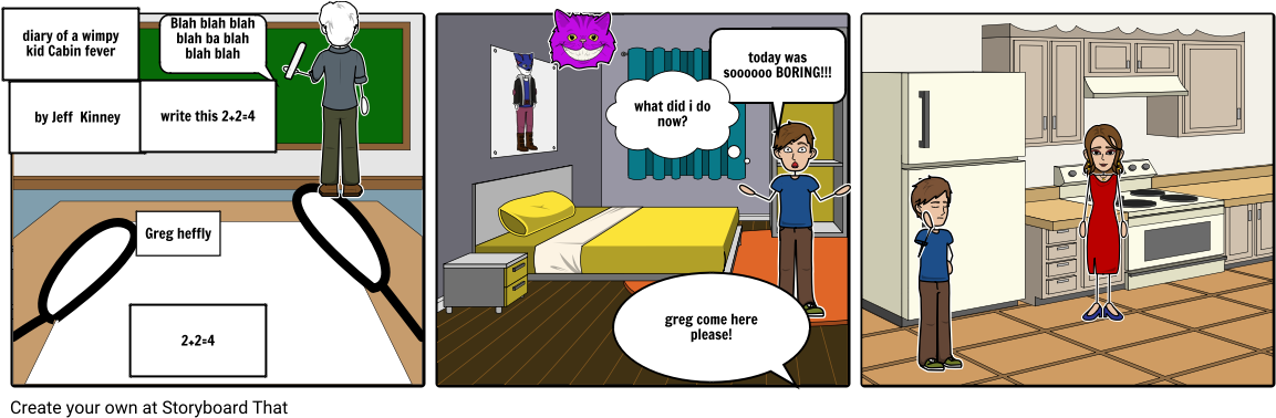 Wimpy Kid_ Storyboard_ Scenes PNG