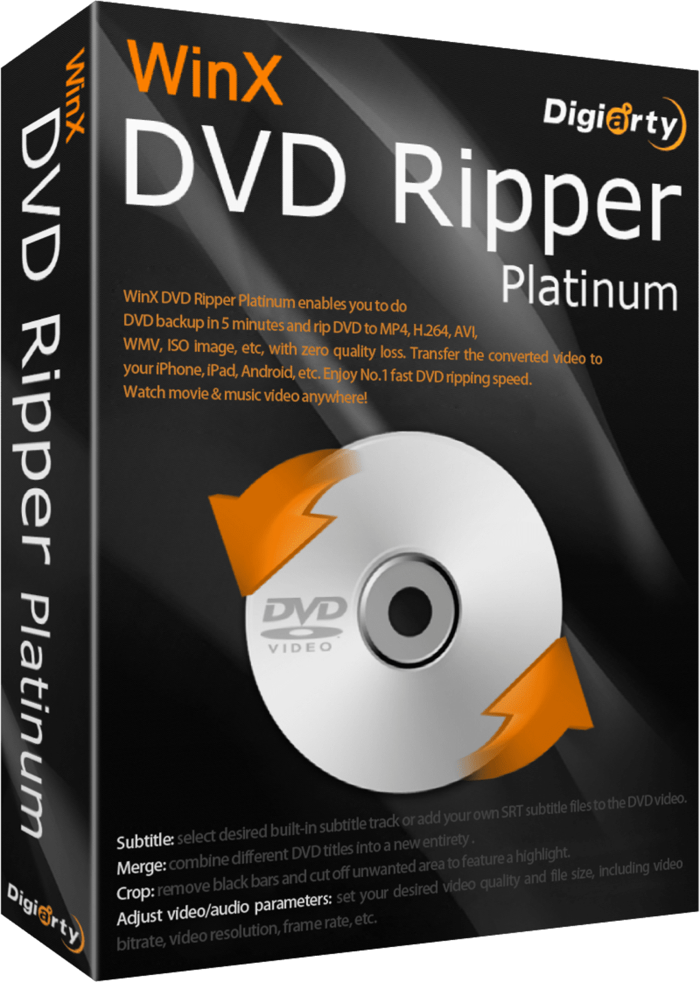 Win X D V D Ripper Platinum Software Box PNG
