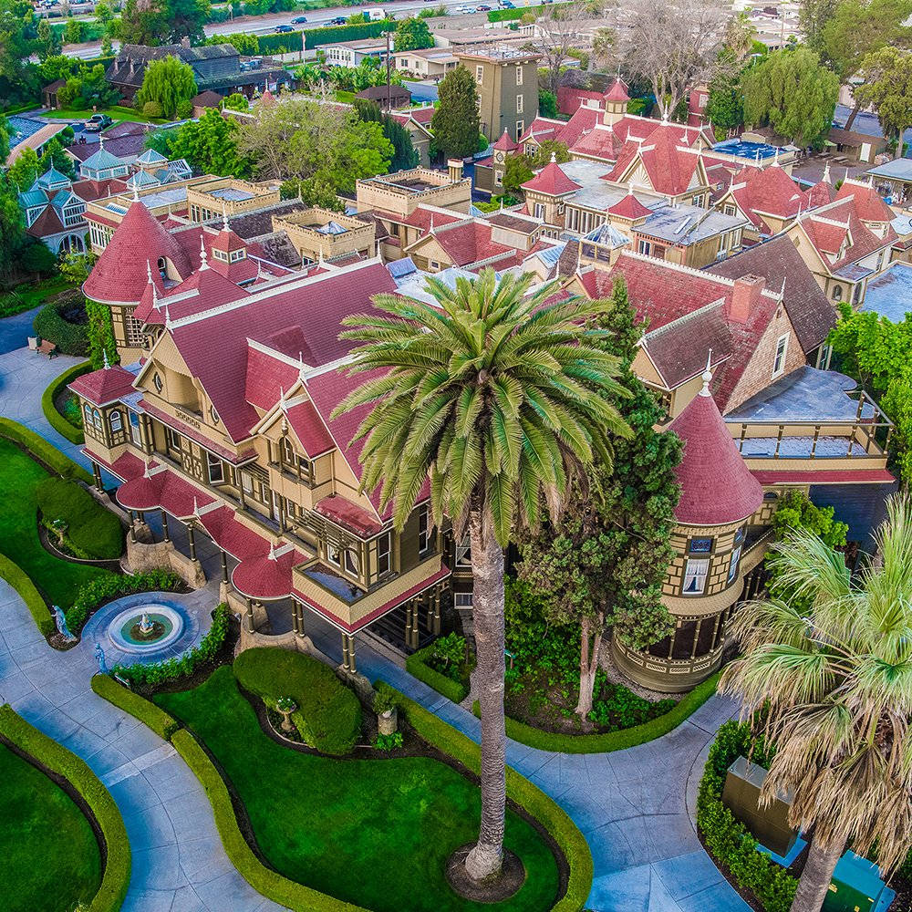 Winchester Mystery House Bird's-eye View Picture