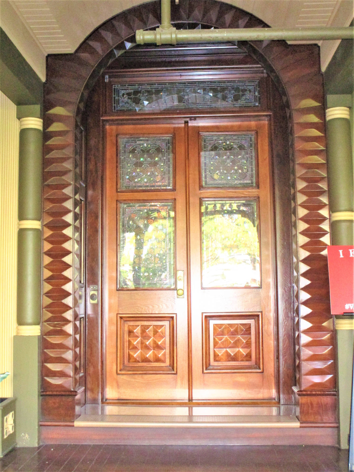 Winchester Mystery House Front Door Background