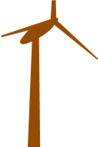 Wind Turbine Silhouette PNG