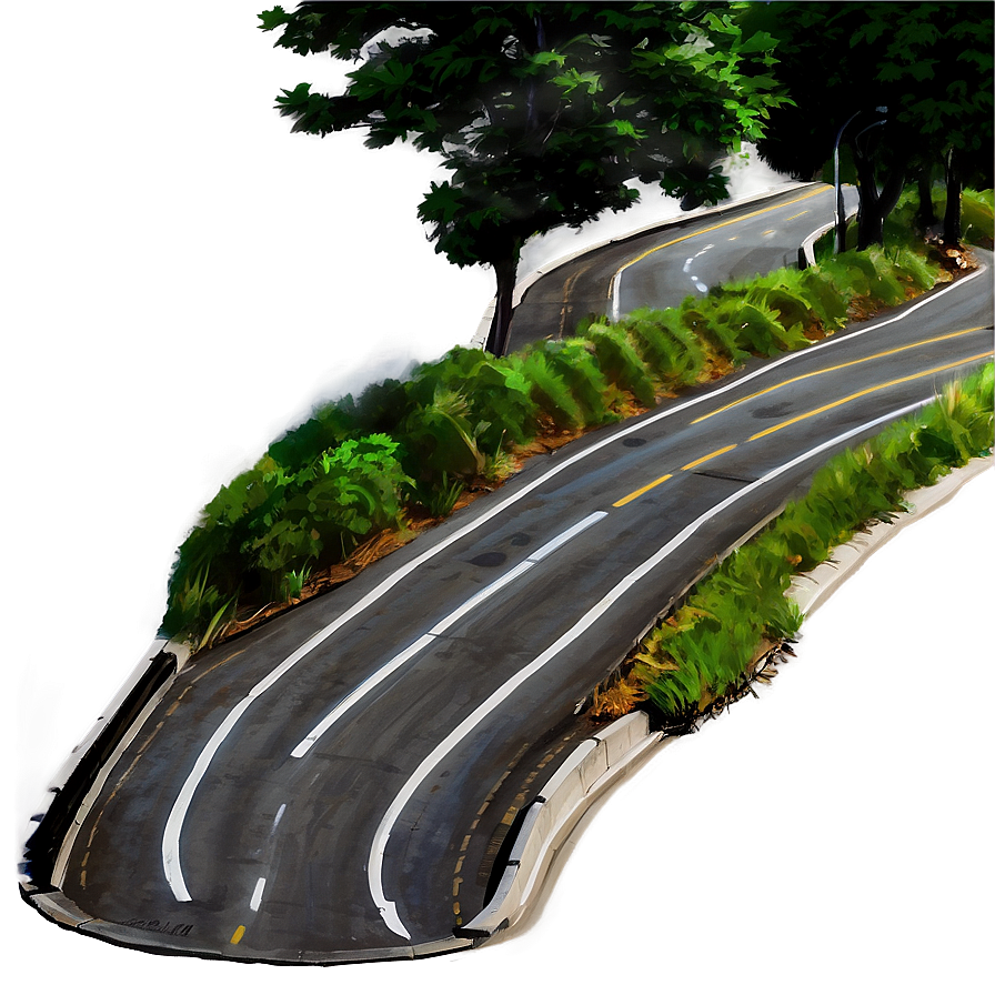 Winding_ Road_ Artwork PNG