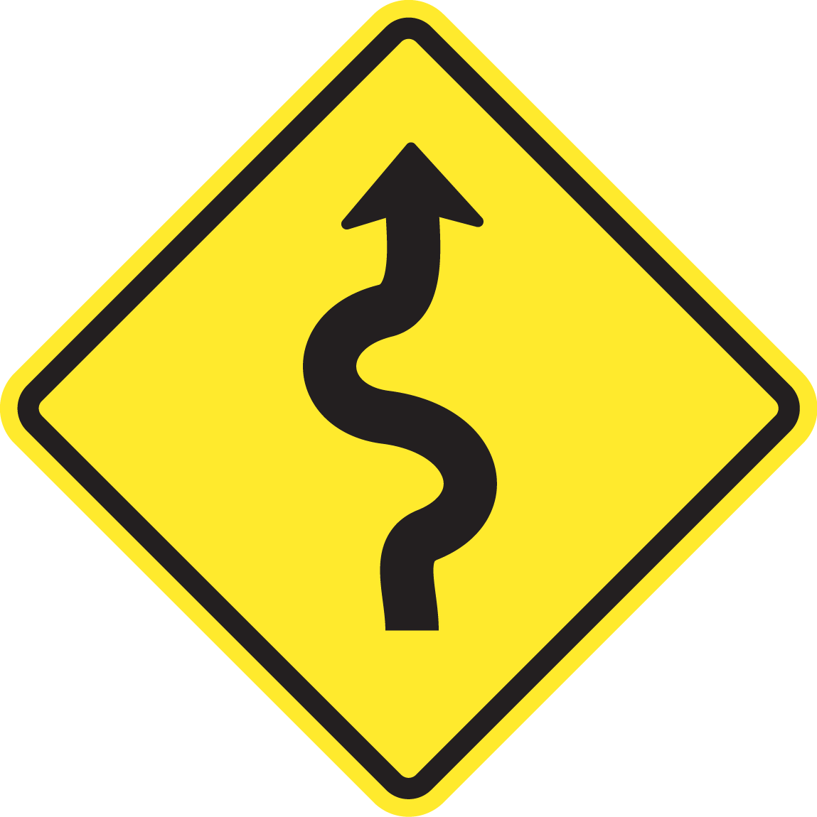 Winding_ Road_ Sign.png PNG