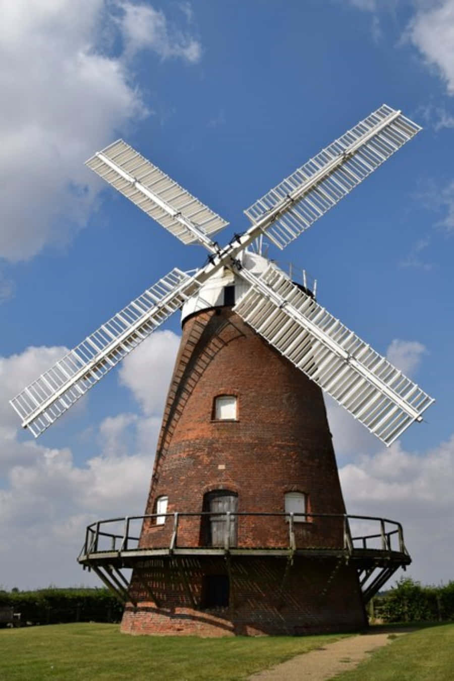 A Windmill In A Field