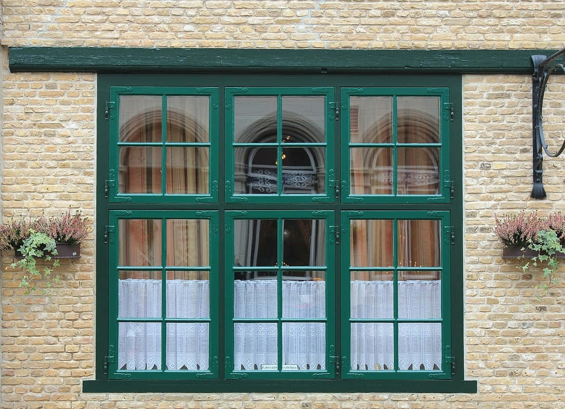 Green Village Window Picture