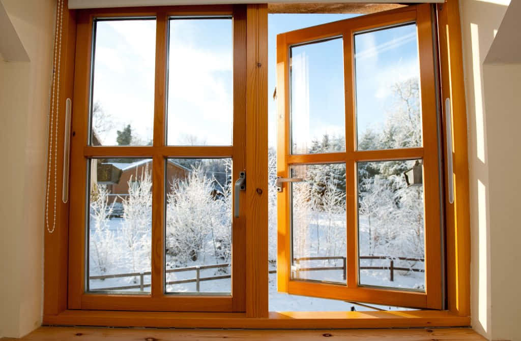Open Window During Winter Picture