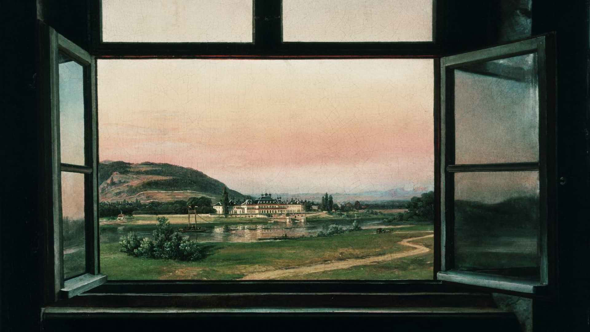 Window Pillnitz Castle Overlooking Wallpaper