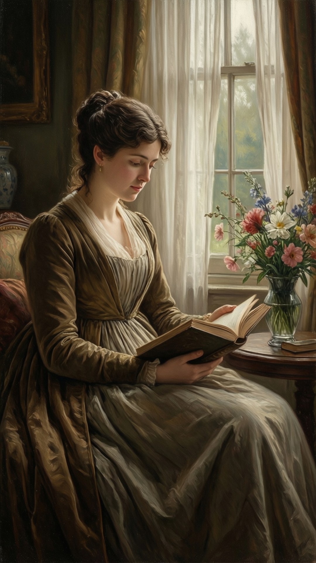 Window Seat Reader Wallpaper