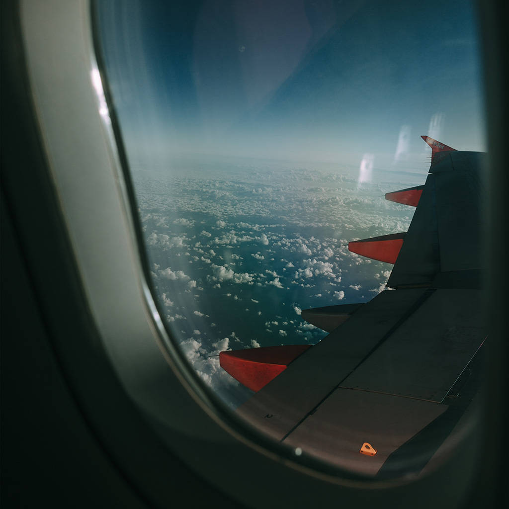 Window Small Plane Wallpaper