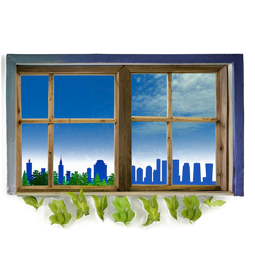 Window With Cityscape Png Ost PNG