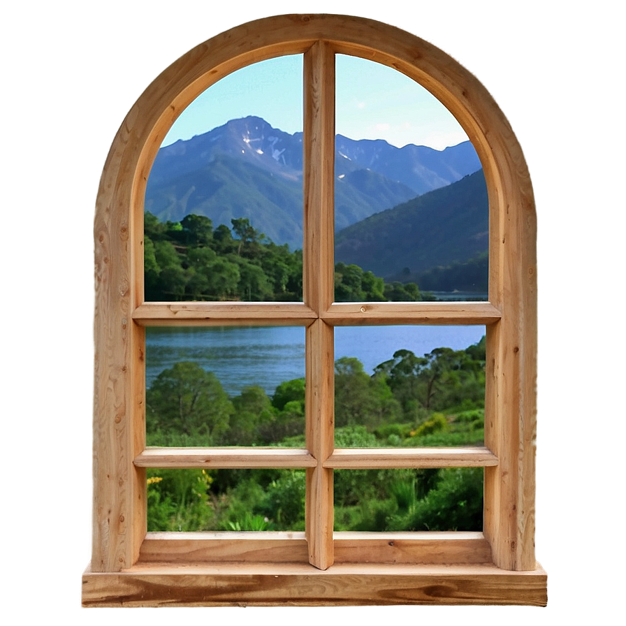 Window With Mountain View Png Idh PNG