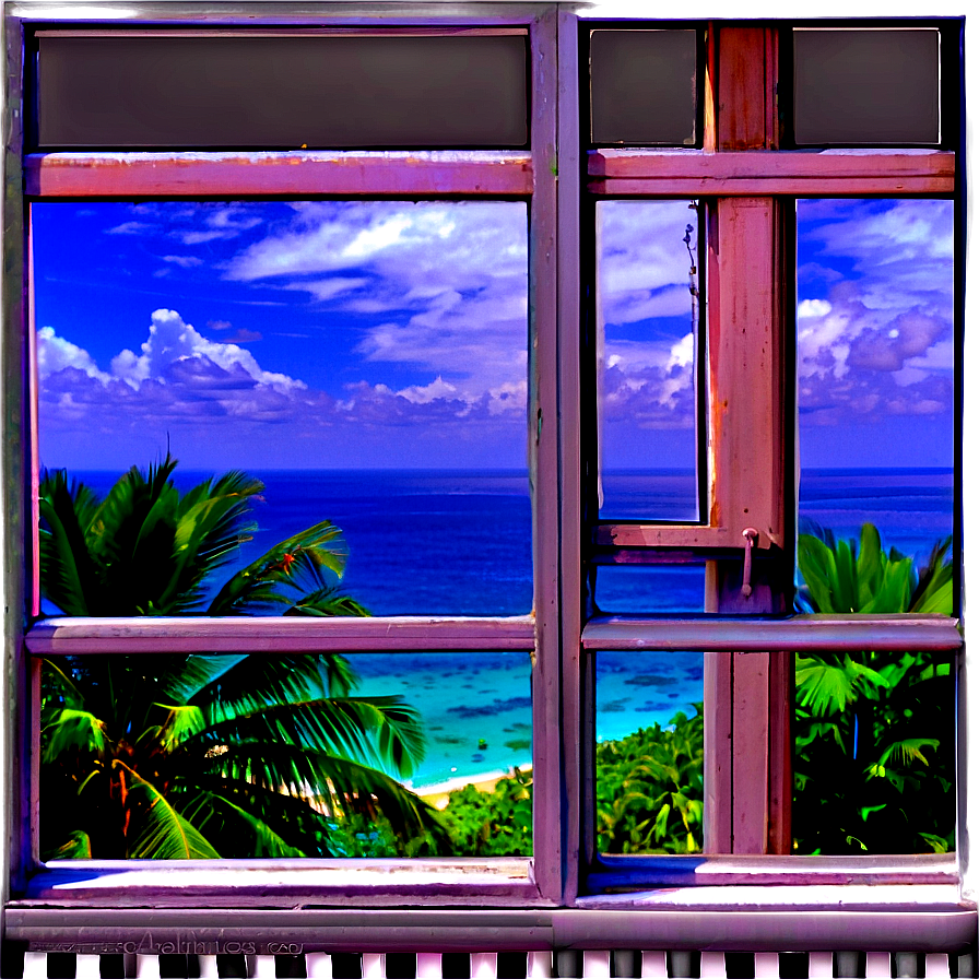 Download Window With Ocean View Png 53 | Wallpapers.com