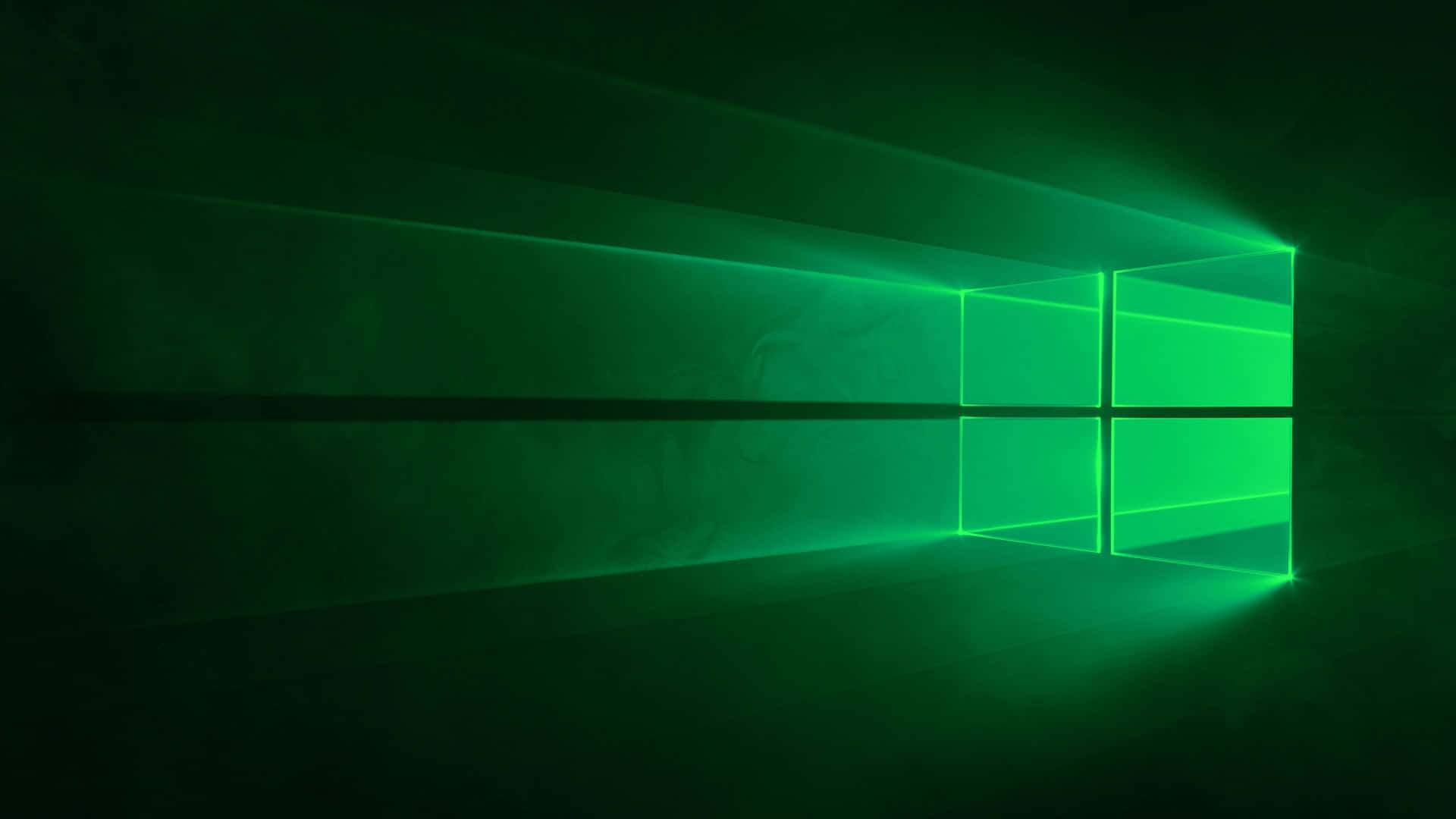 Logotipoen Verde Neón De Windows 1 Fondo de pantalla