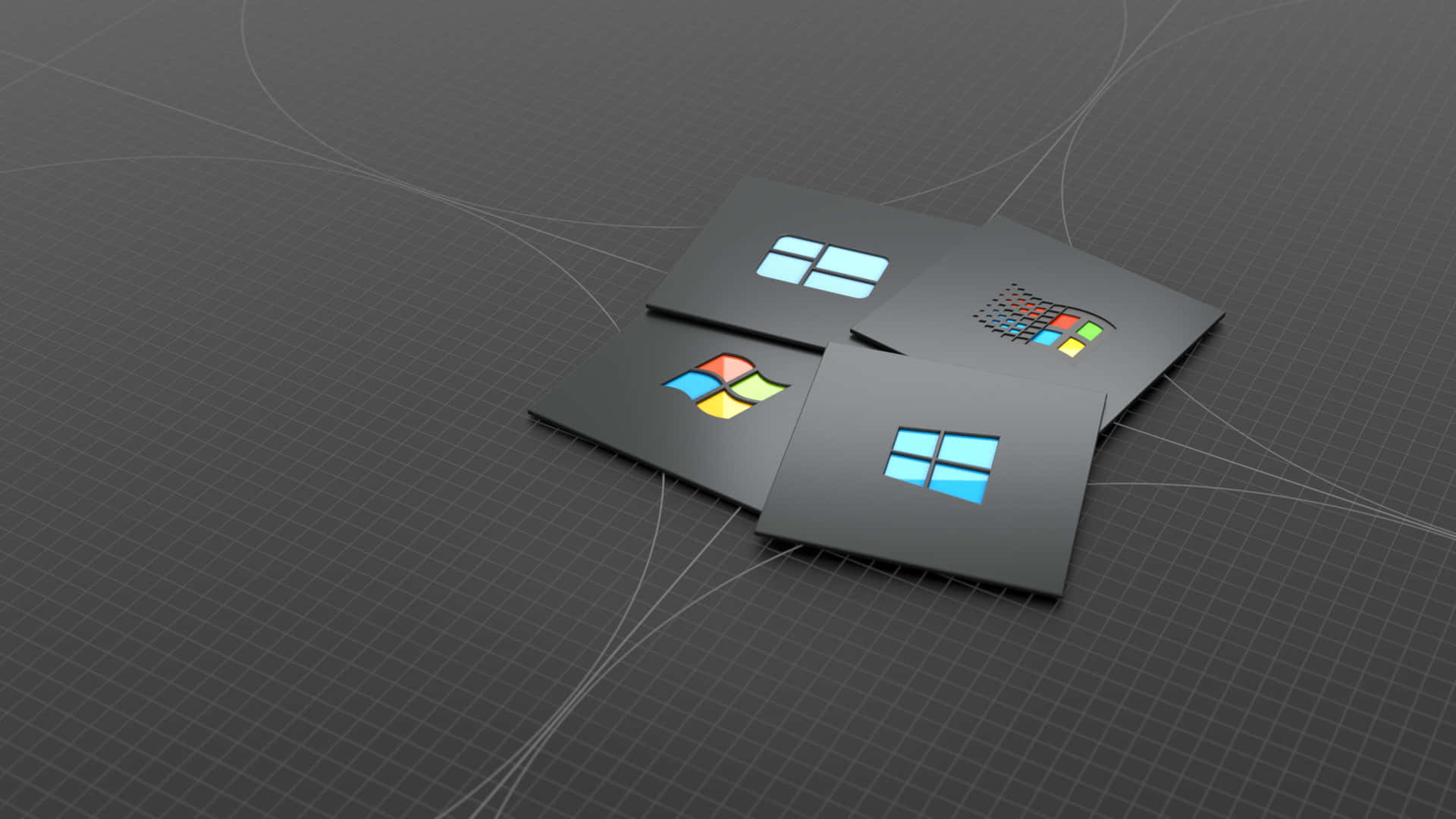 Diverseversioni Del Logo Windows 1 Sfondo