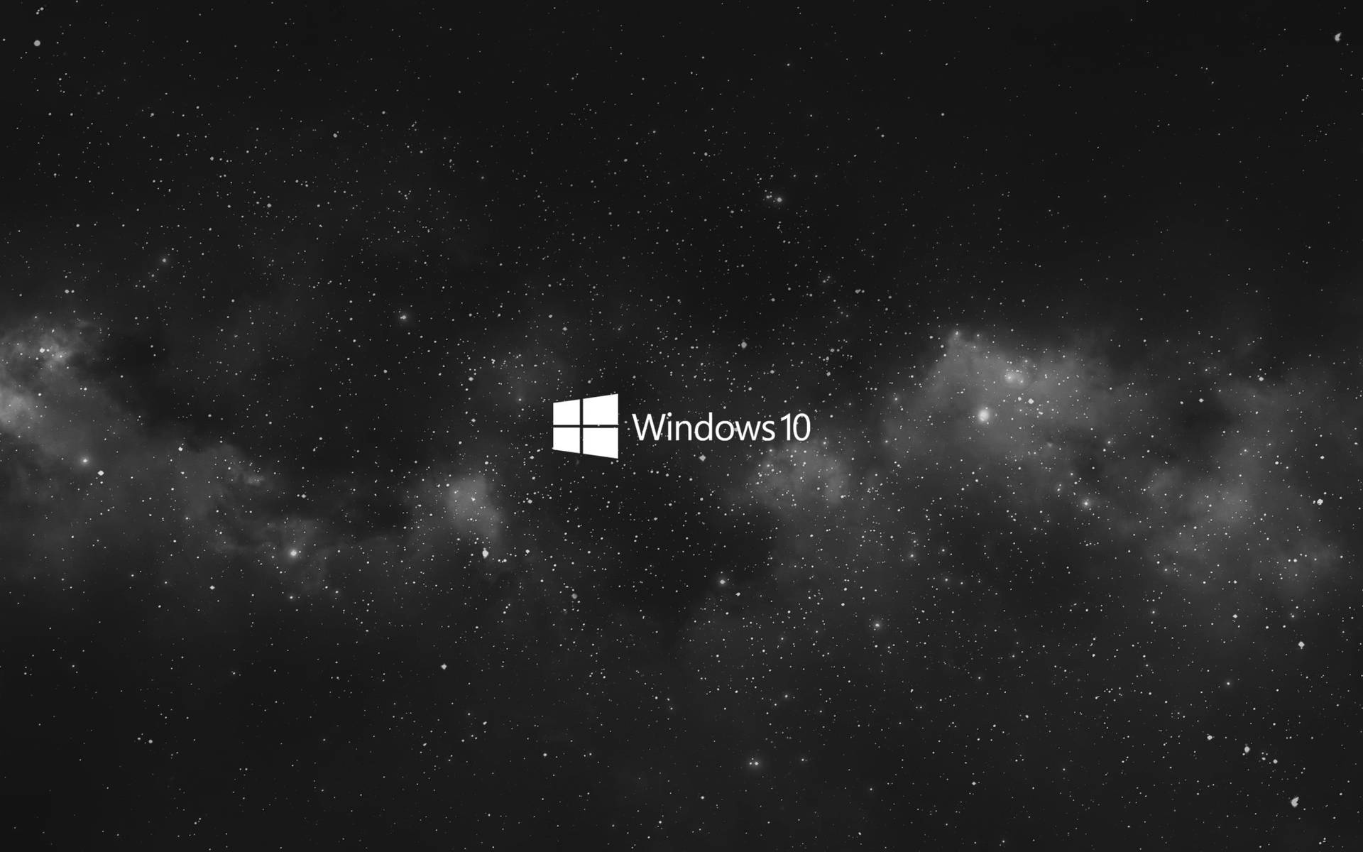 Windows 10 Black Galaxy Wallpaper