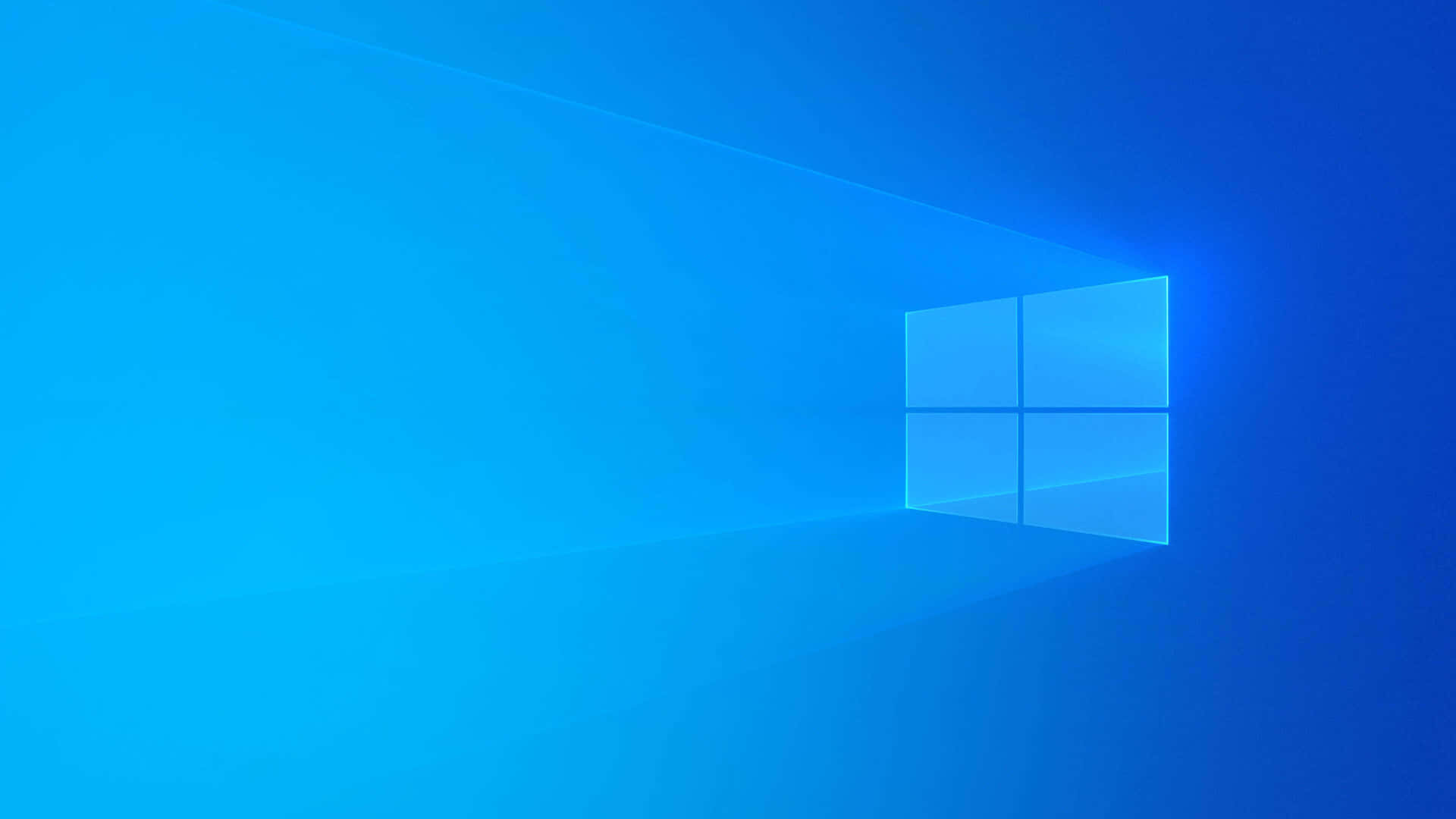 Windows 10 Logo On A Blue Background