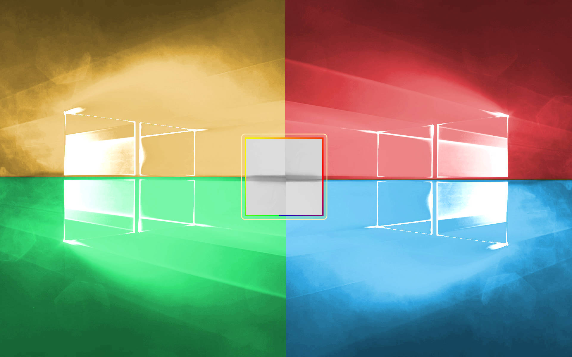 Windows 10 Hd Farverige Rammer Wallpaper