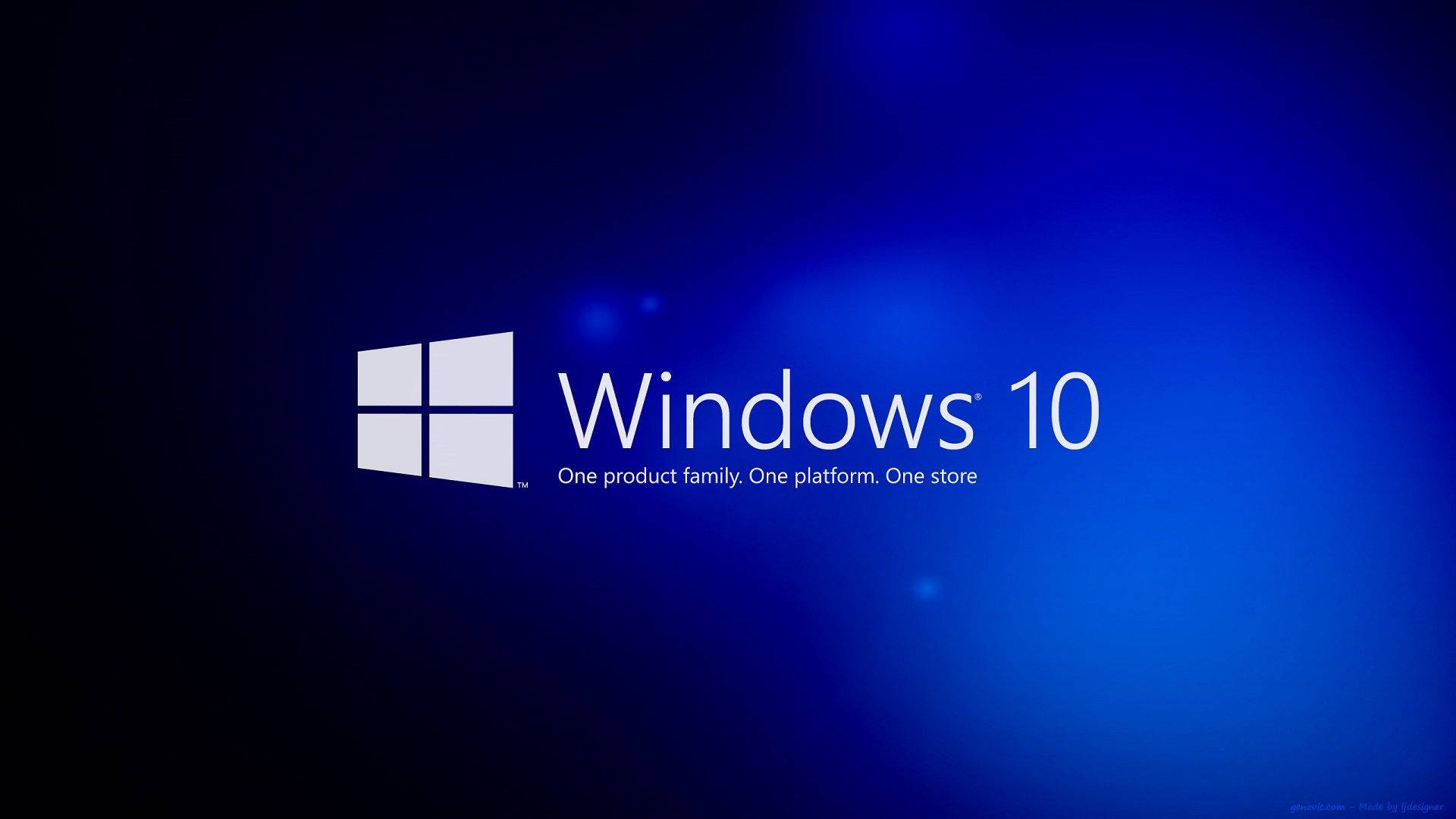 Windows 10 Hd Gradient Blue Wallpaper