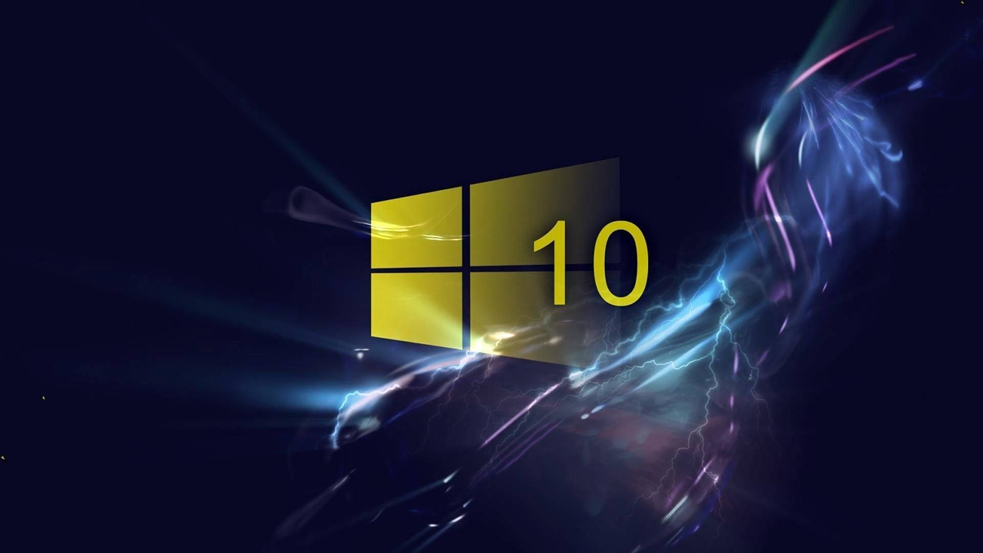 Windows 10 Hd Yellow Logo Wallpaper