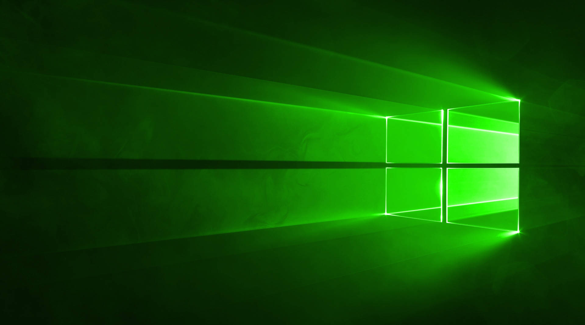Windows 10 Logo Neon Green Aesthetic Wallpaper