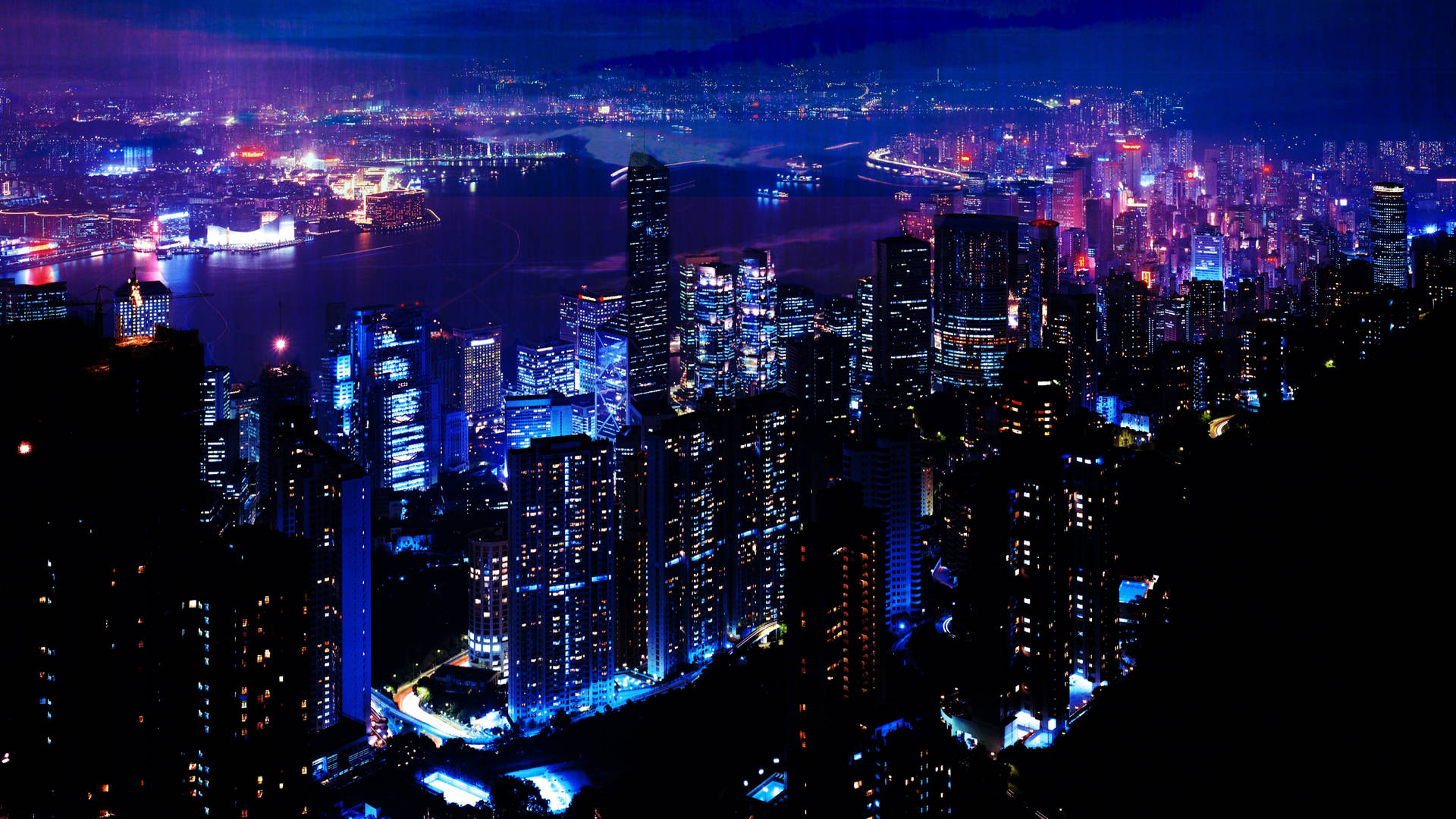 Windows 11 4k Aerial City Night