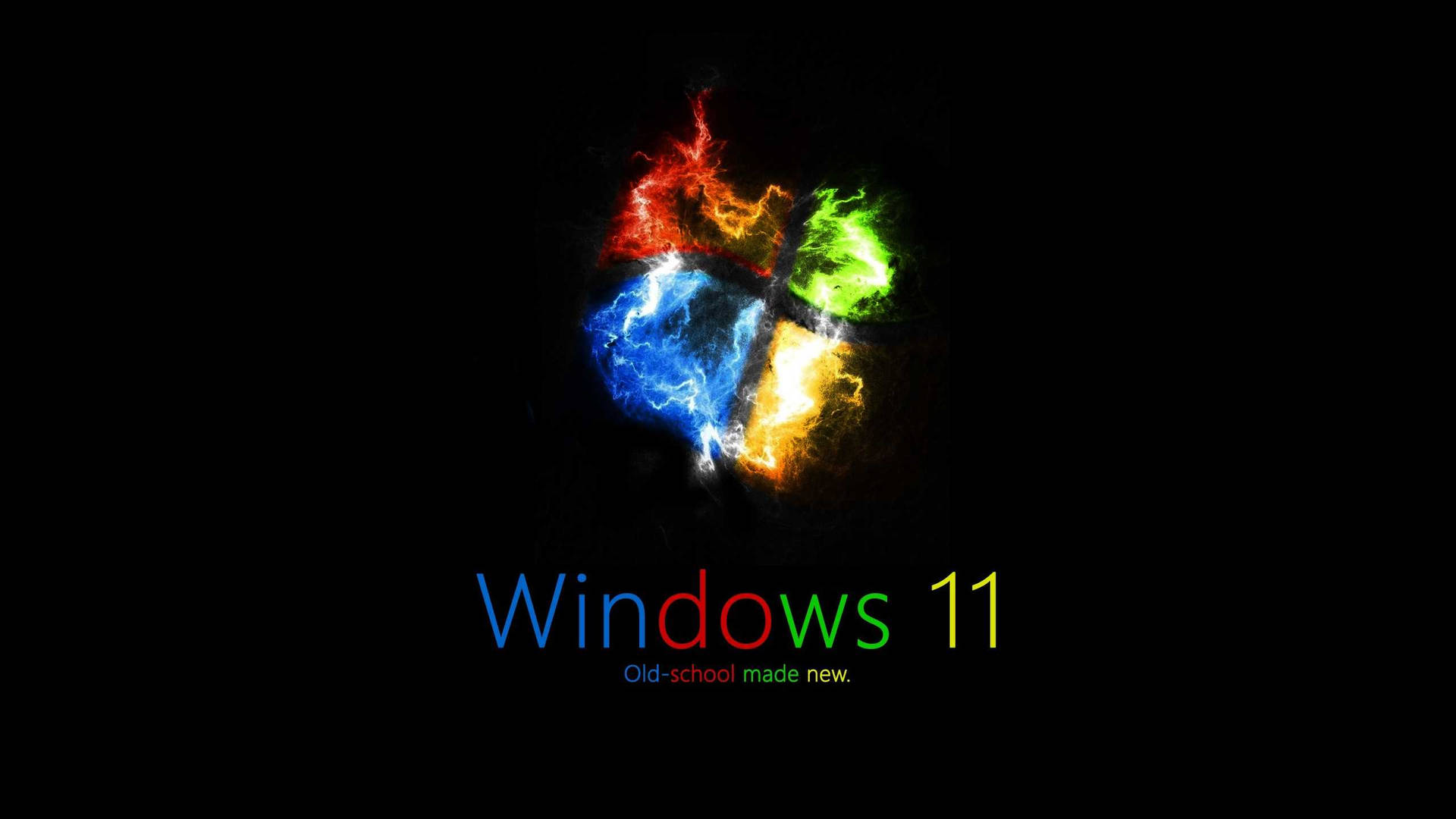 Windows 11 4k Burning Logo