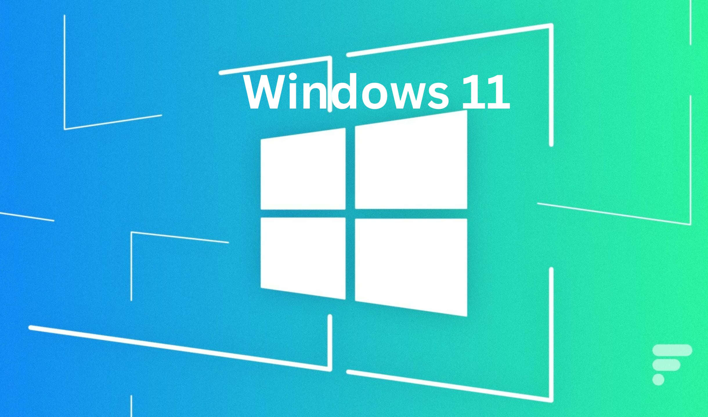 Windows 10 Logo With A Blue Background