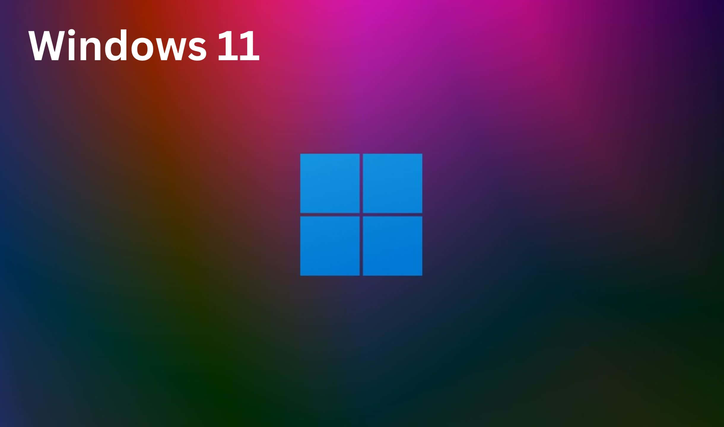 Windows 10 Logo On A Colorful Background