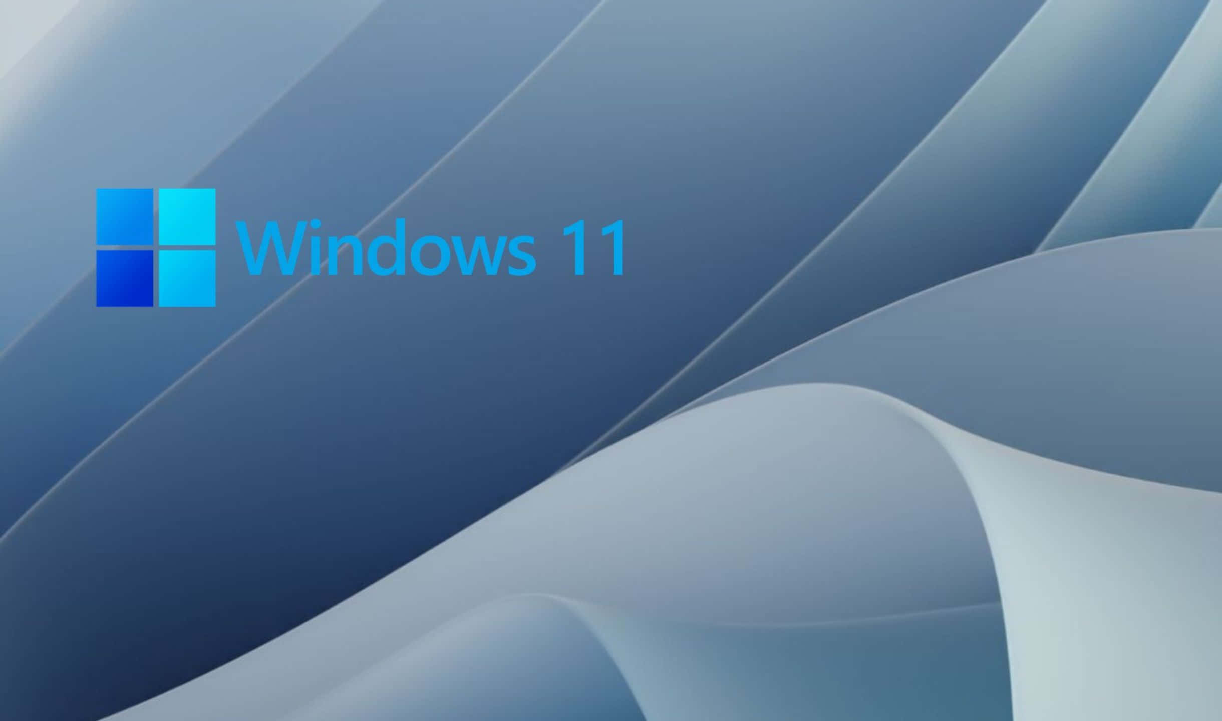 Blauerund Grüner Gitterhintergrund Für Windows 11.