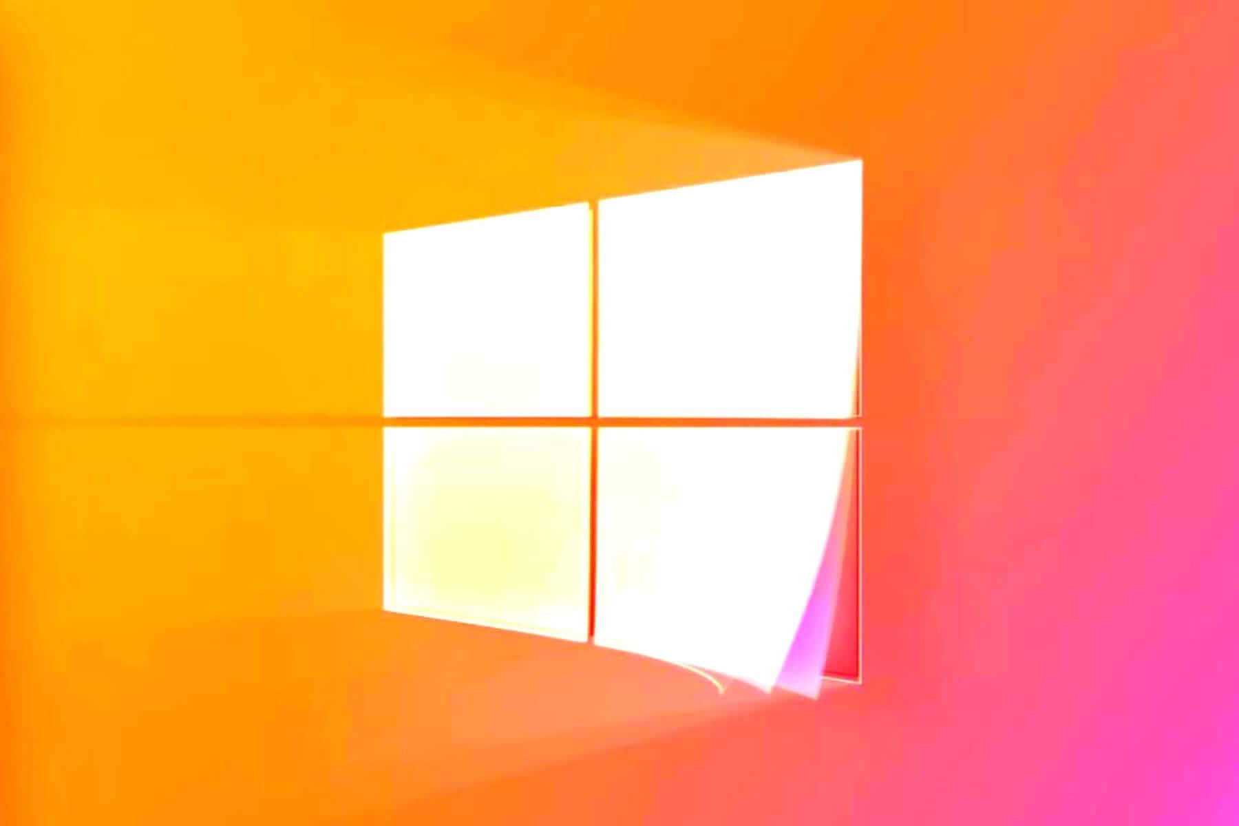 Windows 11 Orange Lyserød Wallpaper