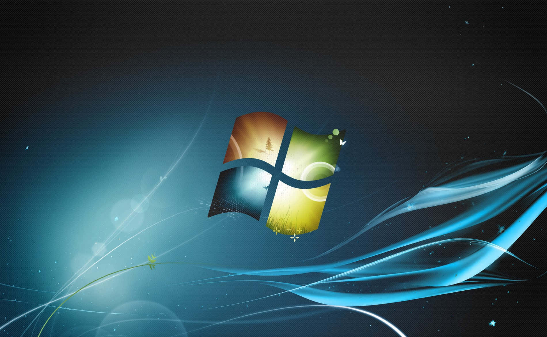 Windows 8 Light Blue Abstract Desktop Background