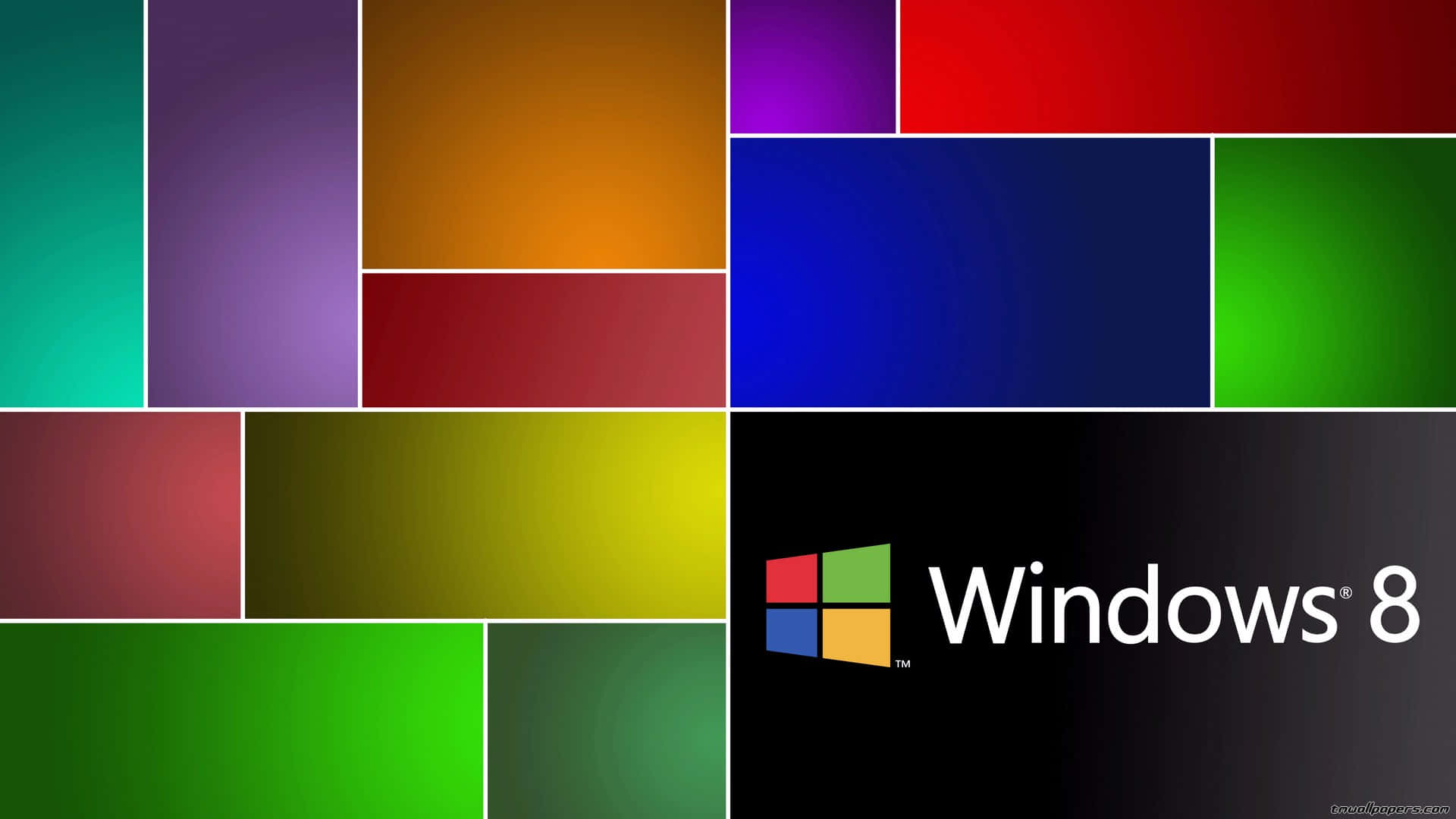 Vibrant Windows 8 Colorful Tiles Wallpaper