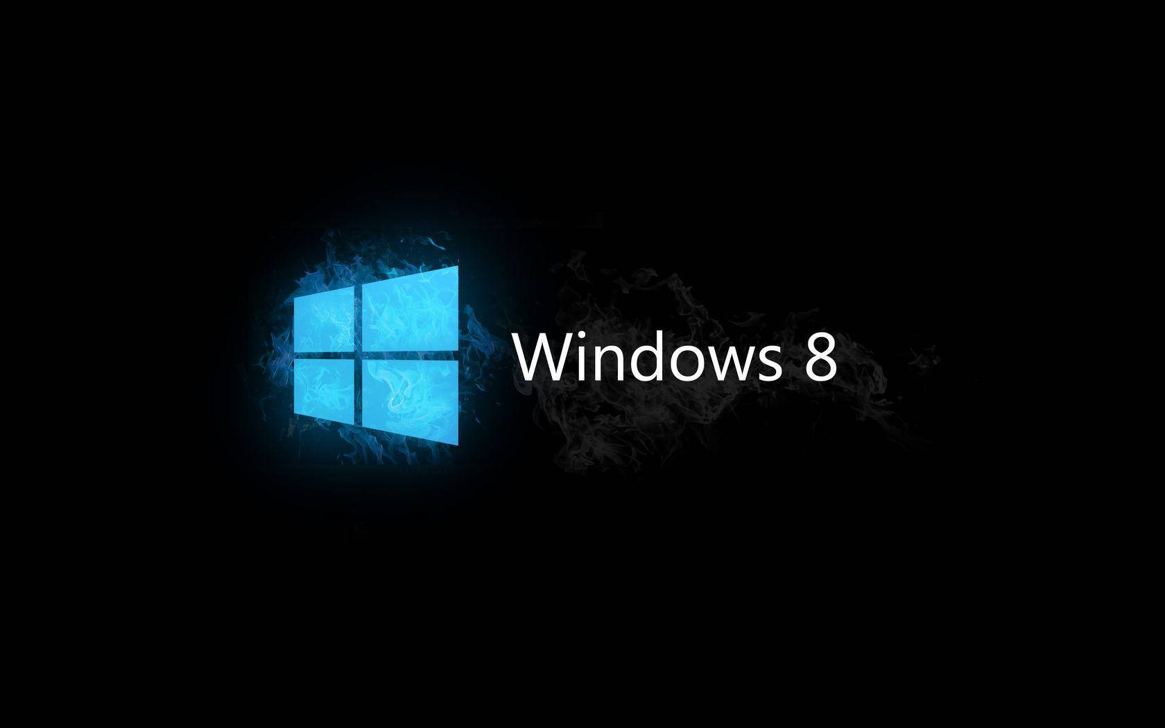 Fundopreto Do Windows 8. Papel de Parede
