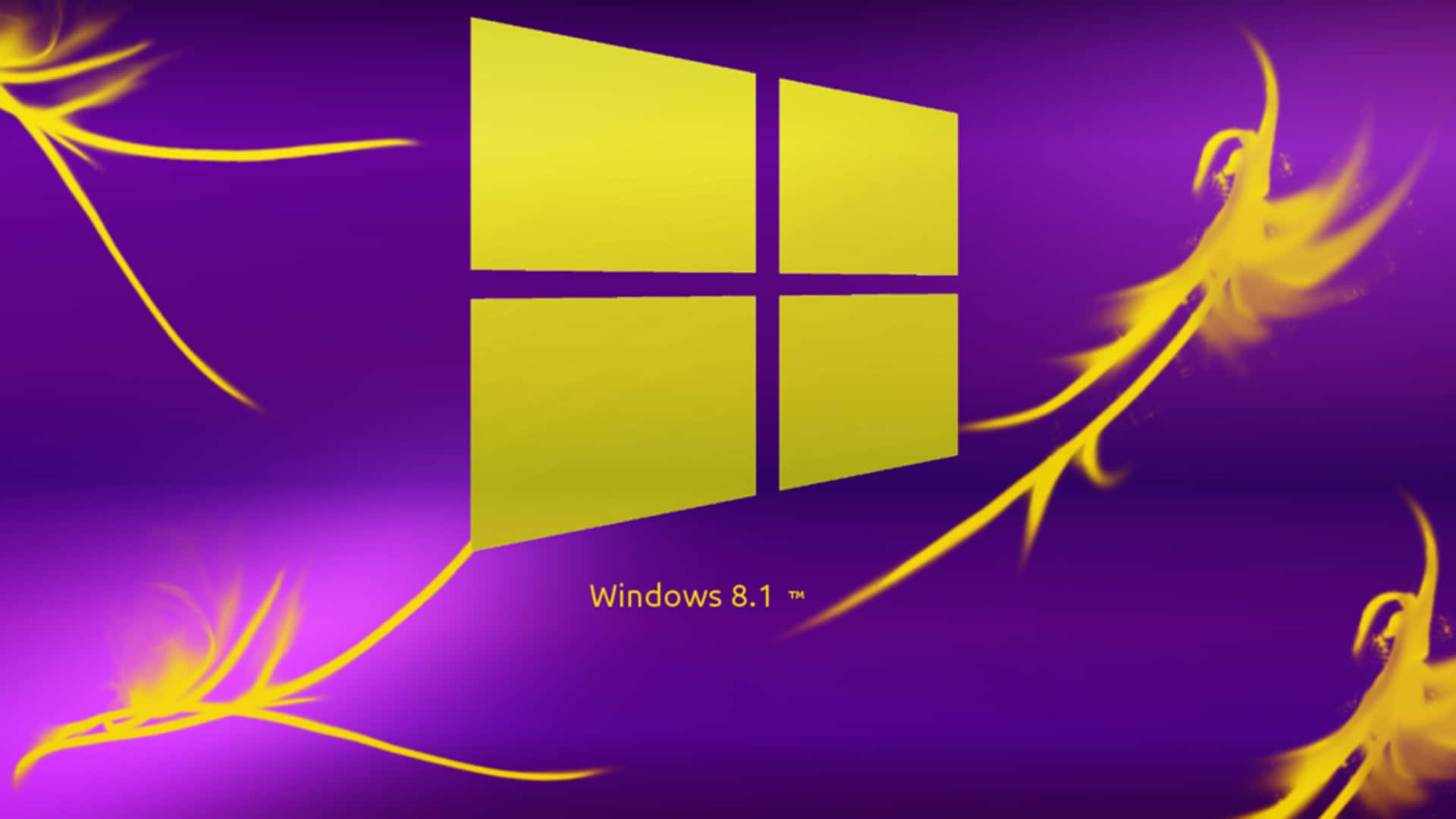 Yellow Purple Windows 8.1 Wallpaper