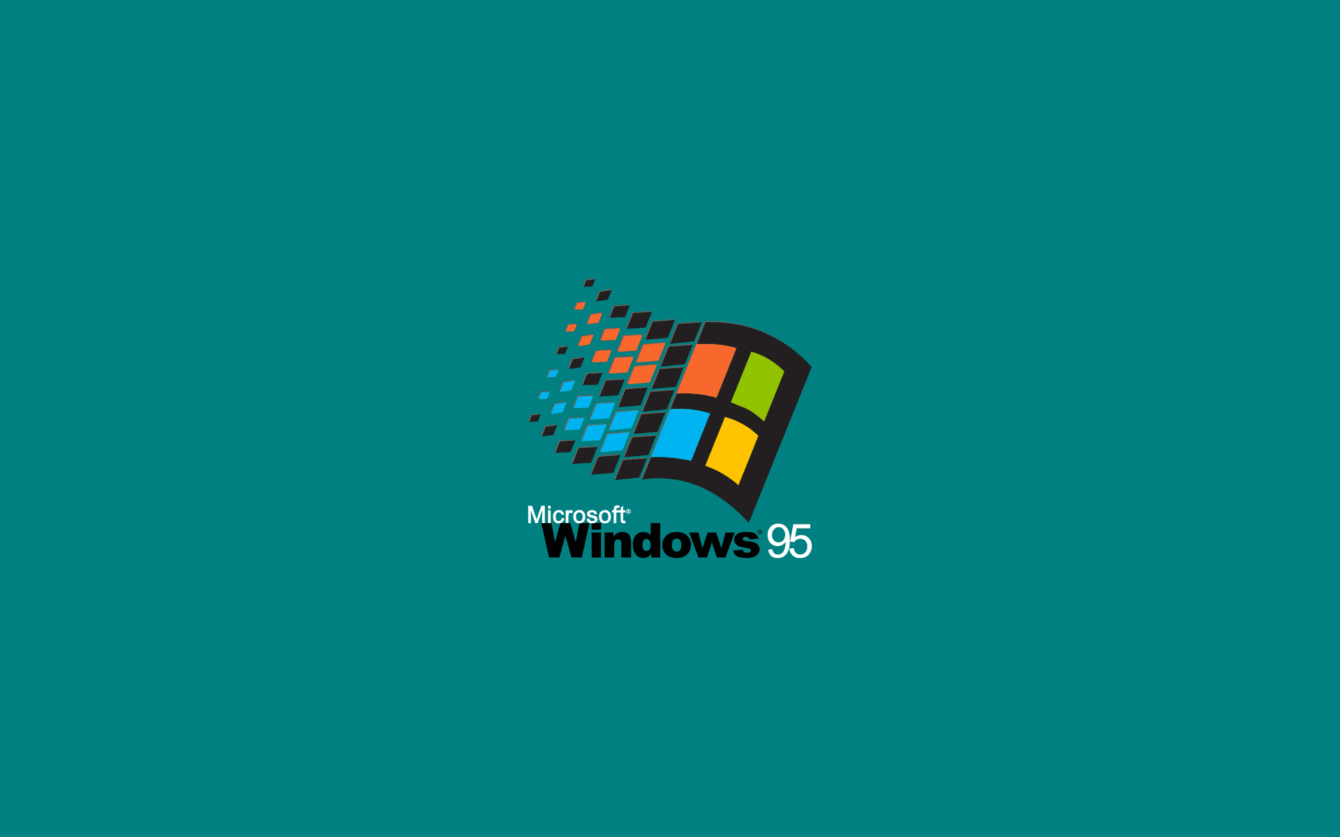 Genoplevde Glade Dage Med Det Klassiske Windows 95 Baggrundsbillede.