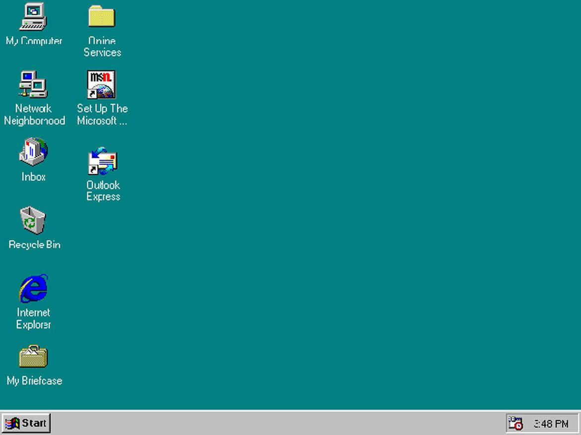Nyd Windows 95 på din computer.