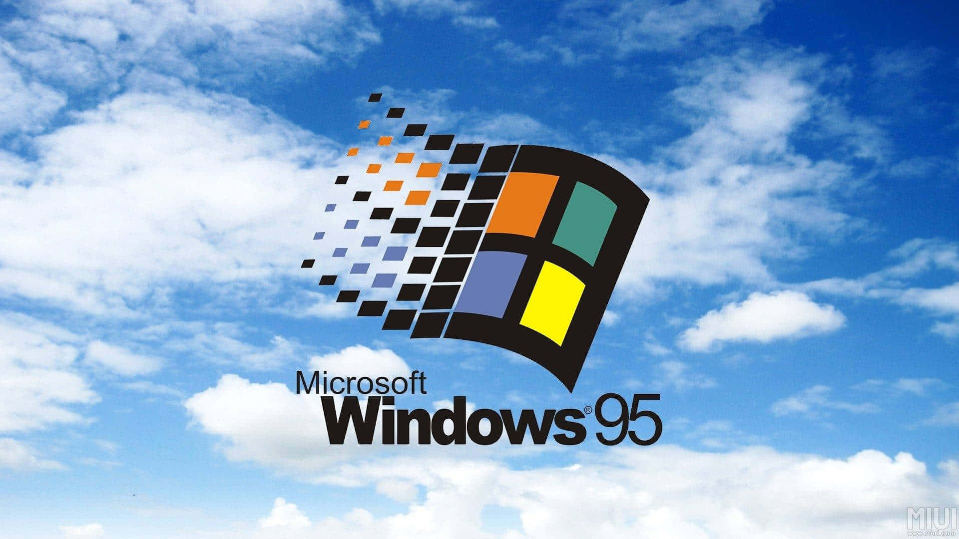 Genießensie Das Nostalgische Design Von Windows 95.
