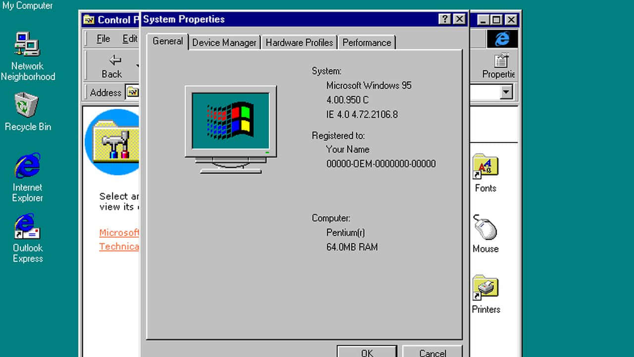 Windows 95 Billeder